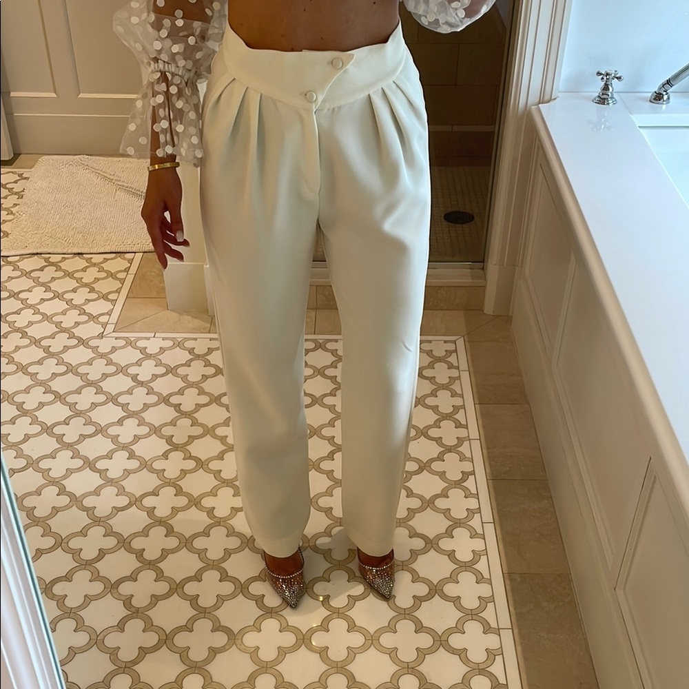 NONchalant Cream Women's Trousers